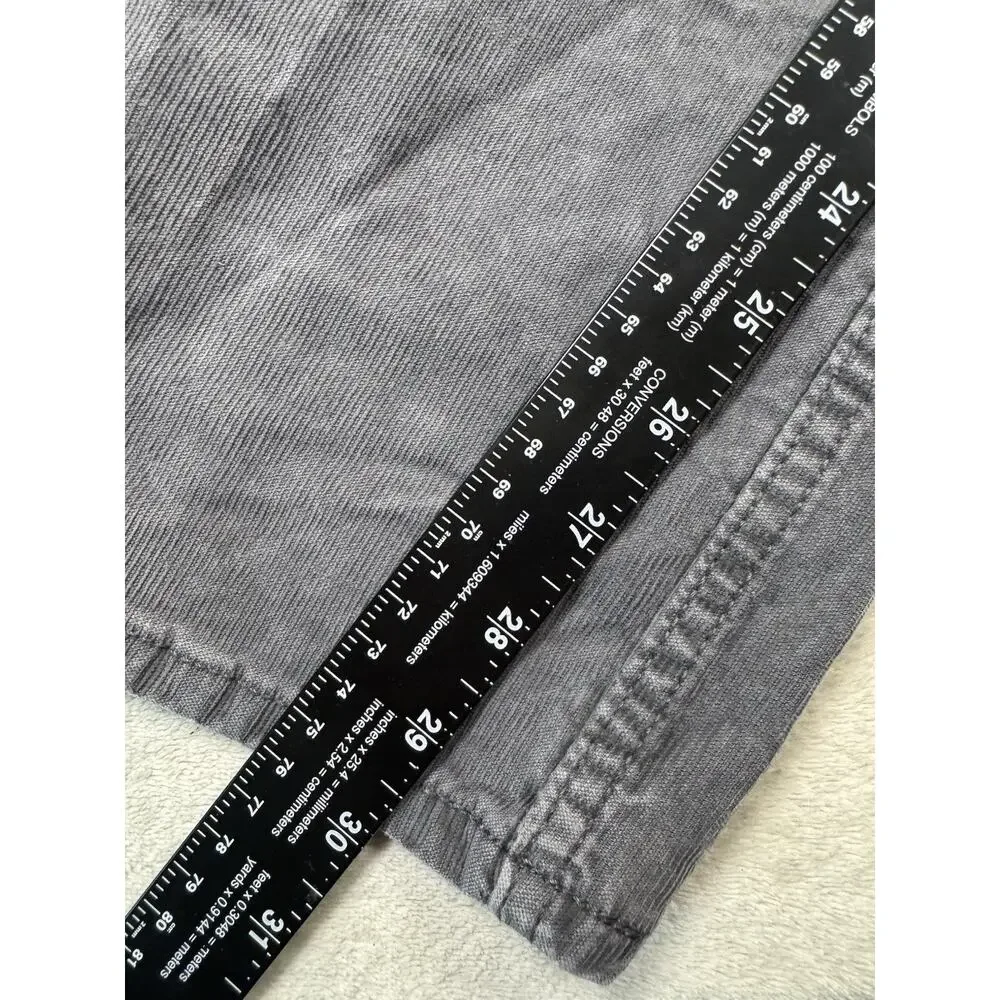 Banana Republic Men’s Corduroy Pants 30x30 Gray Slim Fit 5 Pocket Casual